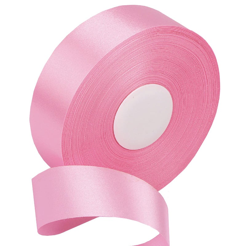 SWTOOL 1.5" Single Face Satin Ribbon 50 Yards Roll for Gift Wrap Sewing Projects Crafting Projects DIY Bow Wedding Decoration (Pink) - Image 3